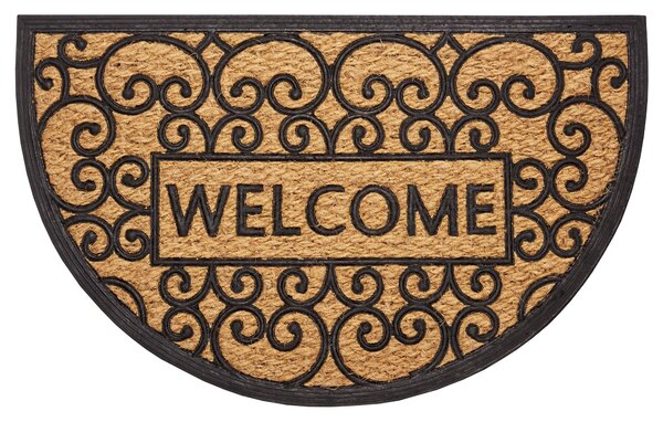 Hanse Home, Rohožka Mix Mats Cocos 105557 - na ven i na doma, 45x75 půlkruh, hnědá, chodba / předsíň