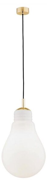 Argon 4879 - Lustr na lanku JESSE 1xE27/15W/230V zlatá/bílá