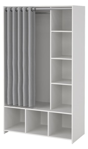 Bílo-šedá šatní skříň 105x180 cm Kit – Tvilum