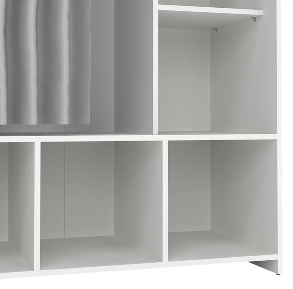 Bílo-šedá šatní skříň 105x180 cm Kit – Tvilum