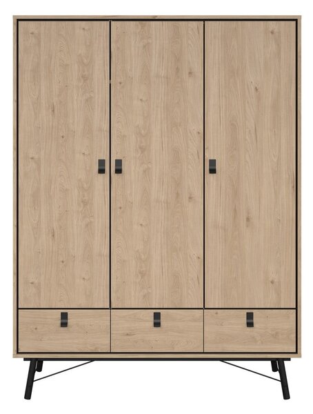Šatní skříň v dekoru dubu v přírodní barvě 150x200 cm Ry – Tvilum