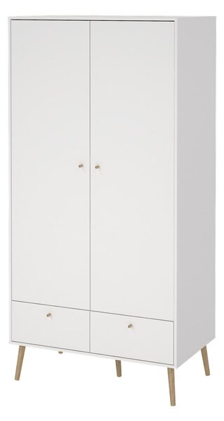 Bílá šatní skříň 99x200 cm Bodo – Tvilum