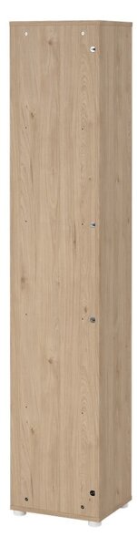 Knihovna v dekoru dubu v bílo-přírodní barvě 41x205 cm Sign – Tvilum