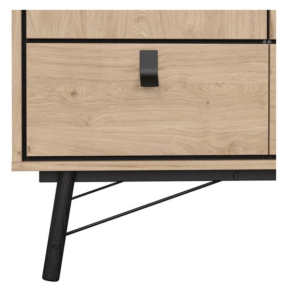Šatní skříň v dekoru dubu v přírodní barvě 150x200 cm Ry – Tvilum