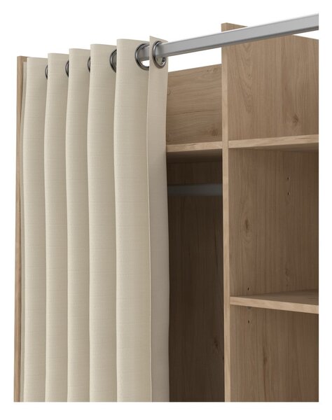 Šatní skříň v dekoru dubu v bílo-béžové barvě 100x160 cm Kit – Tvilum