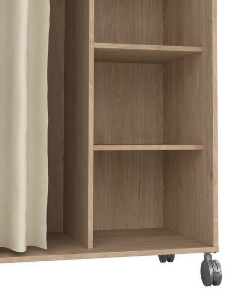 Šatní skříň v dekoru dubu v bílo-béžové barvě 100x160 cm Kit – Tvilum