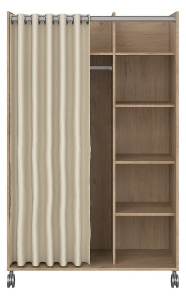 Šatní skříň v dekoru dubu v bílo-béžové barvě 100x160 cm Kit – Tvilum