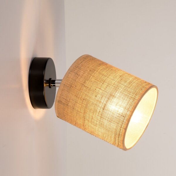 Spot-Light 56792104 - Nástěnné bodové svítidlo JUTE 1xE27/25W/230V