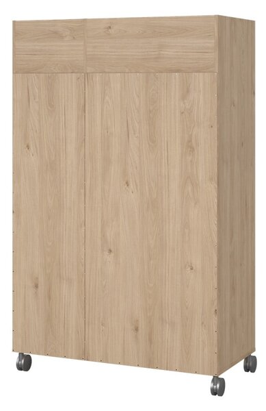 Šatní skříň v dekoru dubu v bílo-béžové barvě 100x160 cm Kit – Tvilum