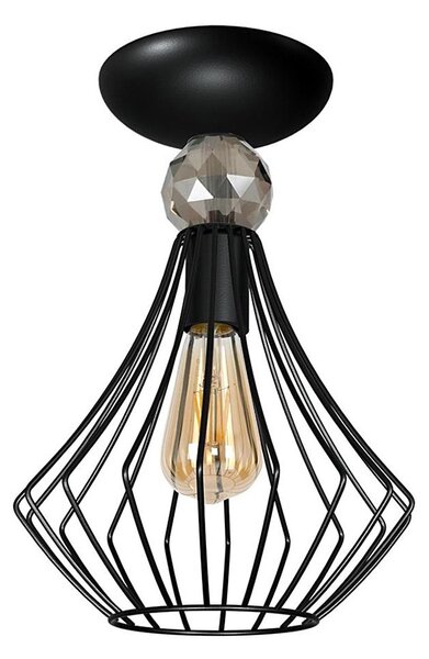 Přisazený lustr JEWEL 1xE27/60W/230V černá