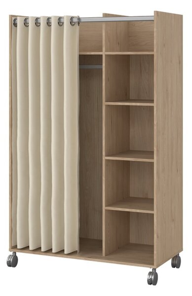 Šatní skříň v dekoru dubu v bílo-béžové barvě 100x160 cm Kit – Tvilum