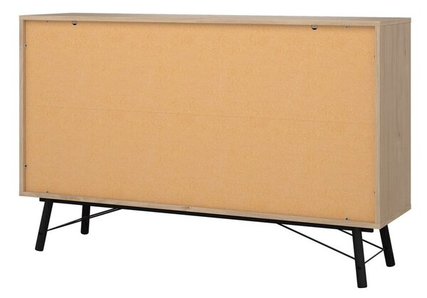 Nízká komoda v dekoru dubu v přírodní barvě 153x95 cm Ry – Tvilum