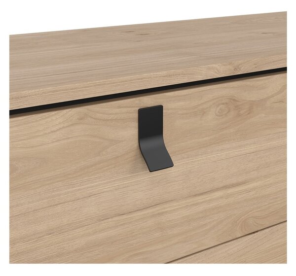 Nízká komoda v dekoru dubu v přírodní barvě 153x95 cm Ry – Tvilum