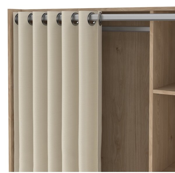 Bílo-béžová šatní skříň v dekoru dubu 105x180 cm Kit – Tvilum