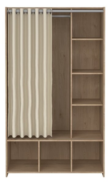 Bílo-béžová šatní skříň v dekoru dubu 105x180 cm Kit – Tvilum