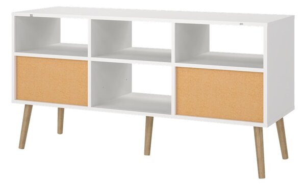 Bílý TV stolek 117x61 cm Bodo – Tvilum