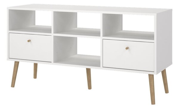 Bílý TV stolek 117x61 cm Bodo – Tvilum