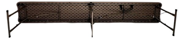 TENTino Plastová skládací lavice WOOD 180 cm