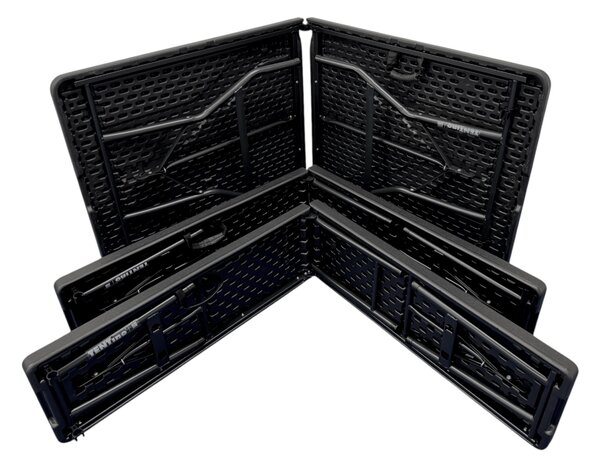 TENTino Plastový pivní set skládací BLACK - 180 cm