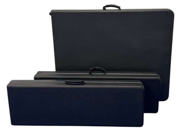 TENTino Plastový pivní set skládací BLACK - 180 cm