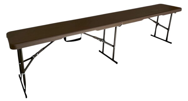 TENTino Plastová skládací lavice WOOD 180 cm