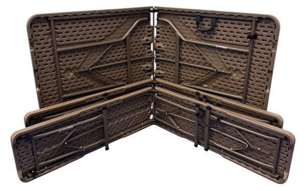 TENTino Plastový pivní set skládací WOOD - 180 cm
