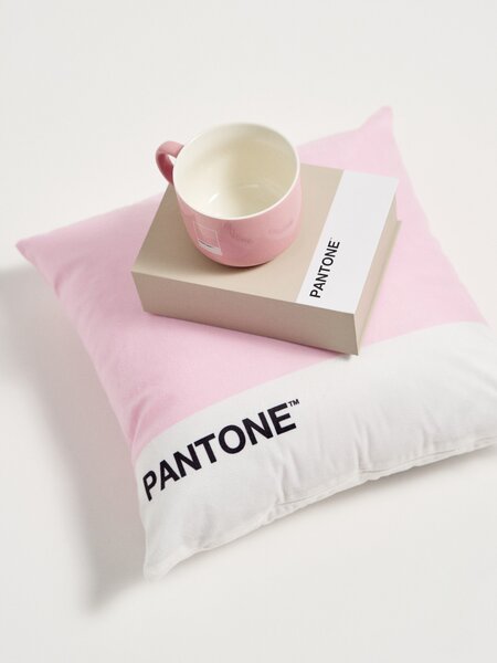 Sinsay - Povlak na polštář Pantone - pastelová růžová