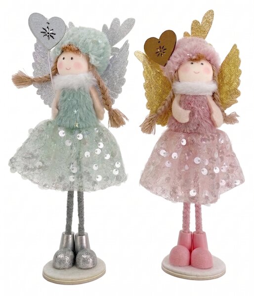 Figurka látková anděl 25 cm x 10 cm