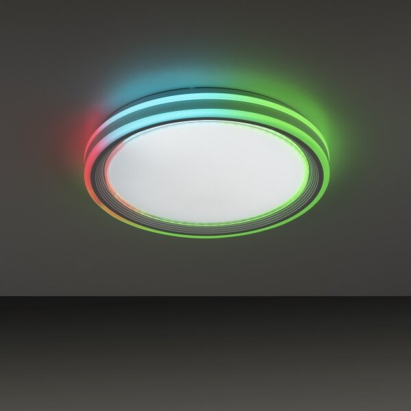 Leuchten Direkt 15154-16-LED RGB Stmívatelné stropní svítidlo EDGING 39W/230V+DO