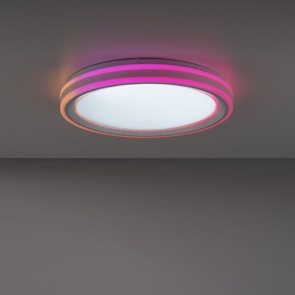 Leuchten Direkt 15154-16-LED RGB Stmívatelné stropní svítidlo EDGING 39W/230V+DO