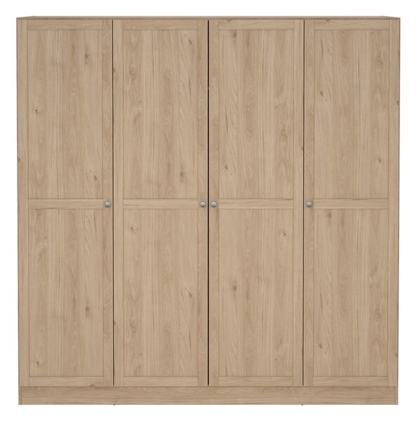 Šatní skříň v dekoru dubu v přírodní barvě 195,5x200 cm Billund – Tvilum