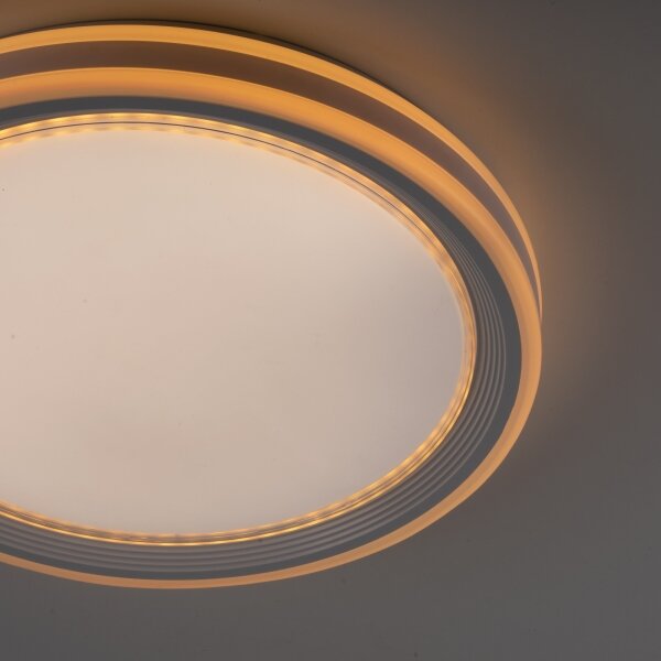 Leuchten Direkt 15154-16-LED RGB Stmívatelné stropní svítidlo EDGING 39W/230V+DO