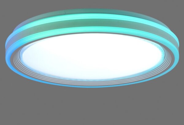 Leuchten Direkt 15154-16-LED RGB Stmívatelné stropní svítidlo EDGING 39W/230V+DO