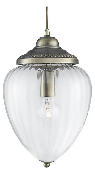 Searchlight 1091AB - Lustr na lanku PINEAPPLE 1xE27/60W/230V mosaz