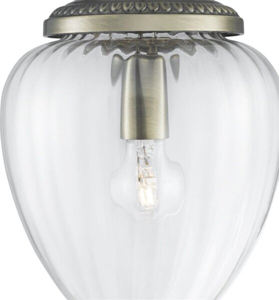 Searchlight 1091AB - Lustr na lanku PINEAPPLE 1xE27/60W/230V mosaz