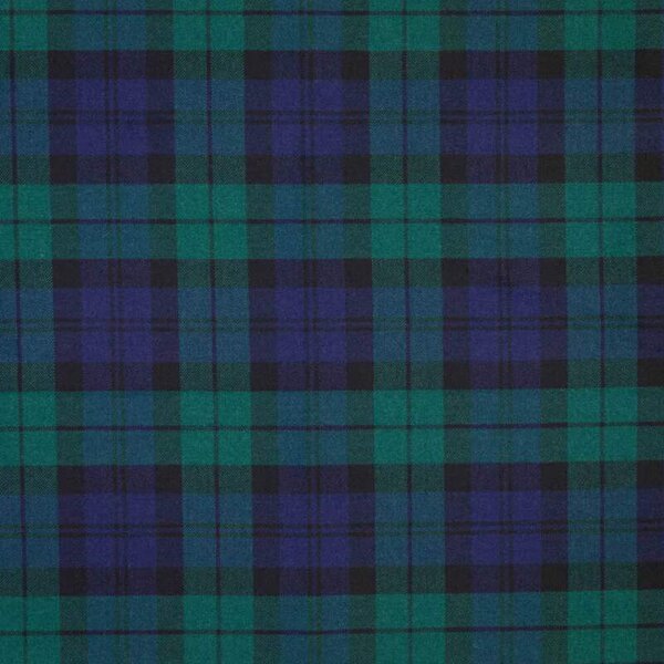 Vlněná látka metráž š. 150 cm - Black Watch Tartan - John Hanly