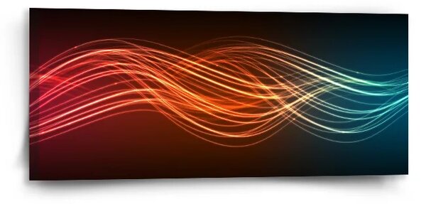 Sablio Obraz Abstrakce strip - 110x50 cm