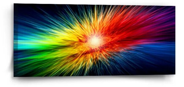 Sablio Obraz Barevná exploze - 110x50 cm