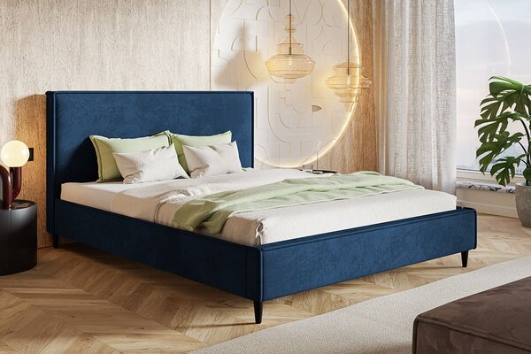 Čalouněná postel Wilson 180x200 cm Barva: Modrá - Kronos 09
