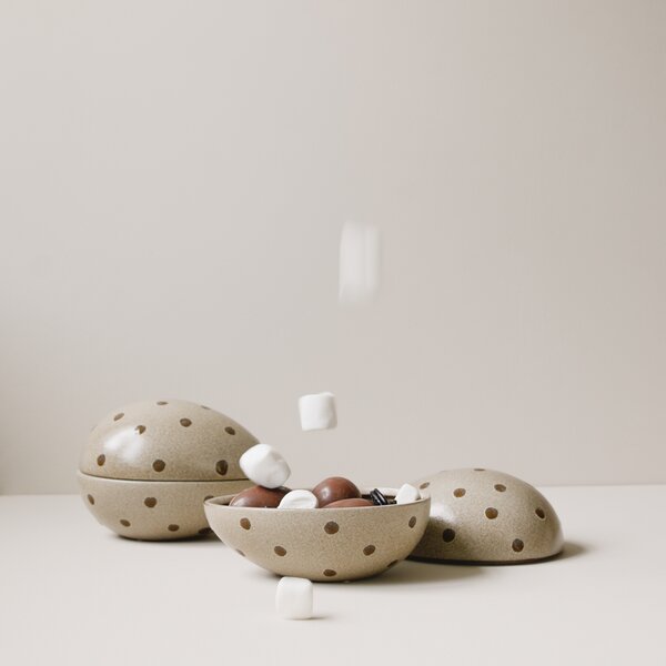 DBKD Velikonoční dóza Nest - Beige Dot DK336