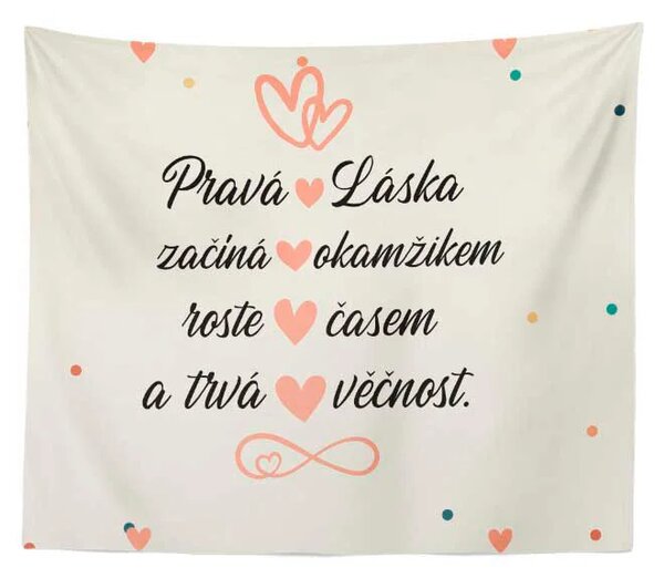 Sablio Deka Pravá láska: 150x120 cm