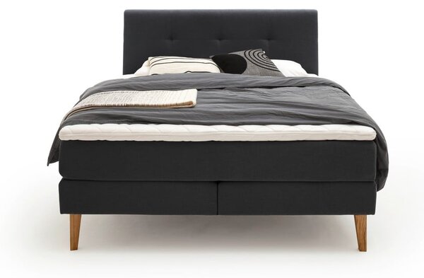 Antracitová boxspring postel 180x200 cm Stockholm – Meise Möbel