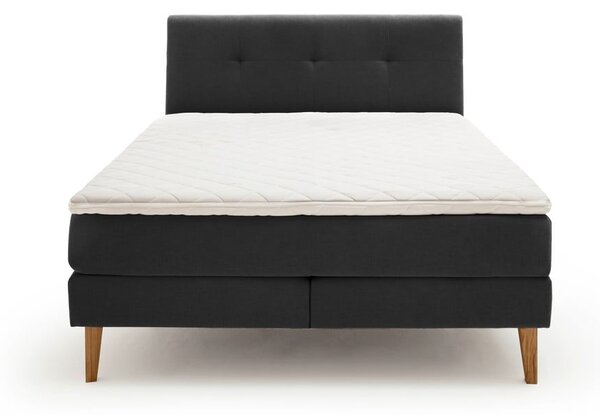 Antracitová boxspring postel 180x200 cm Stockholm – Meise Möbel