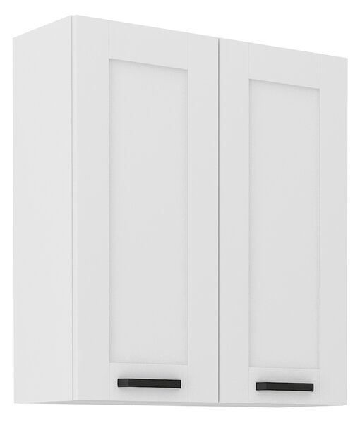 KONDELA Horní skříňka, bílá, LULA 80 G-90 2 F