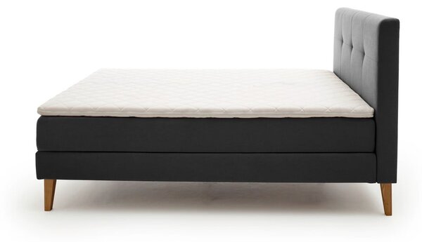 Antracitová boxspring postel 180x200 cm Stockholm – Meise Möbel