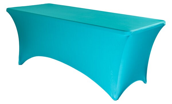 TENTino Elastický potah STANDARD na skládací stůl 180-183x76 cm VÍCE BAREV Barva ubrusu: TYRKYSOVÁ / TURQUOISE