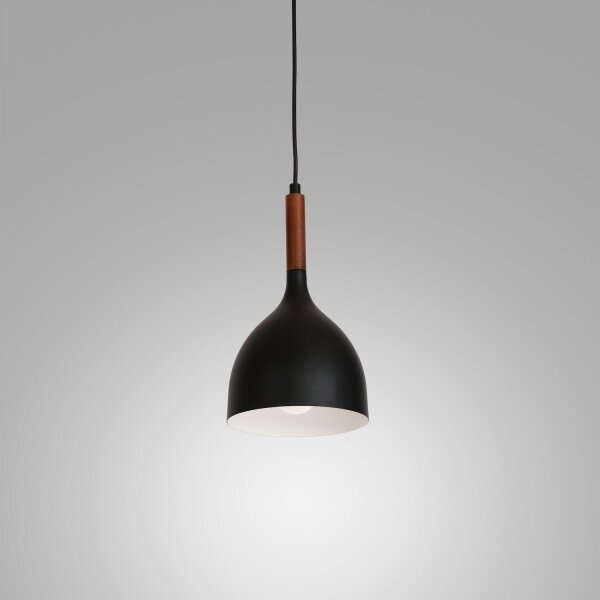 Lustr na lanku NOAK WOOD 1xE27/60W/230V