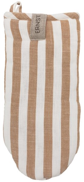 ERNST Rukavice na vaření Wide Stripes - Caramel EF510
