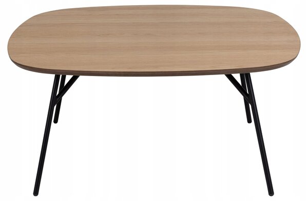 Actona Konferenční stolek Caracas 90 cm dub olejovaný/černý