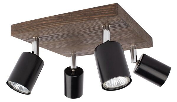 Spot-Light DO2910456 - Stropní bodové svítidlo MANARA 4xGU10/5W/230V borovice